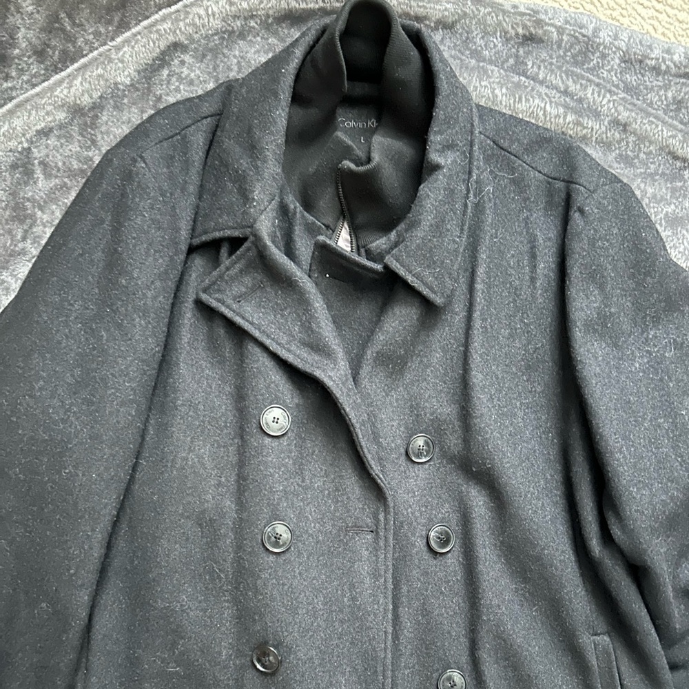 Men’s Calvin Klein Grey Coat Size Large